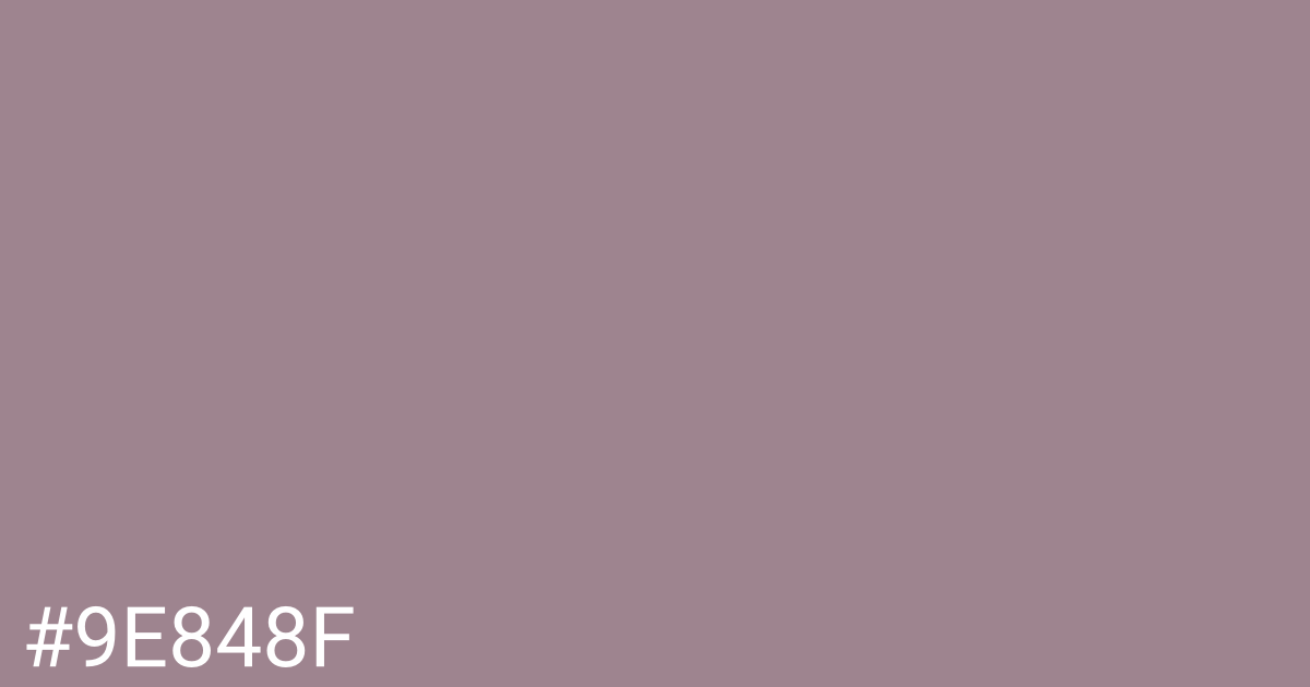 Hex color #9e848f graphic