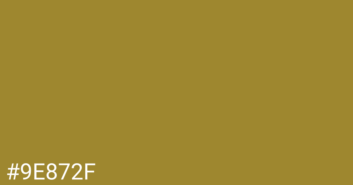 Hex color #9e872f graphic