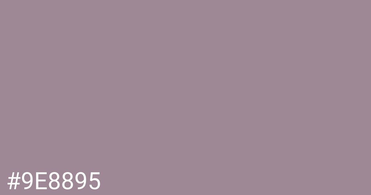 Hex color #9e8895 graphic