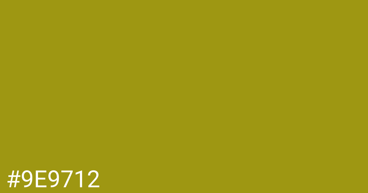 Hex color #9e9712 graphic