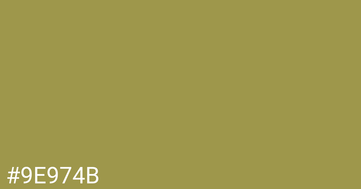 Hex color #9e974b graphic