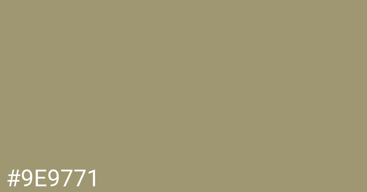 Hex color #9e9771 graphic