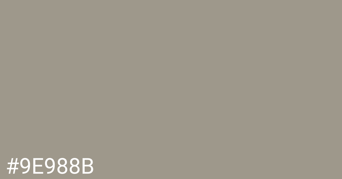 Hex color #9e988b graphic