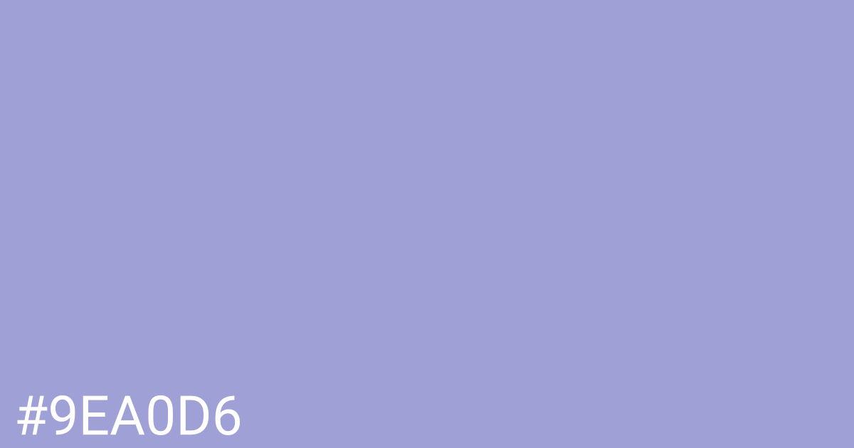 Hex color #9ea0d6 graphic