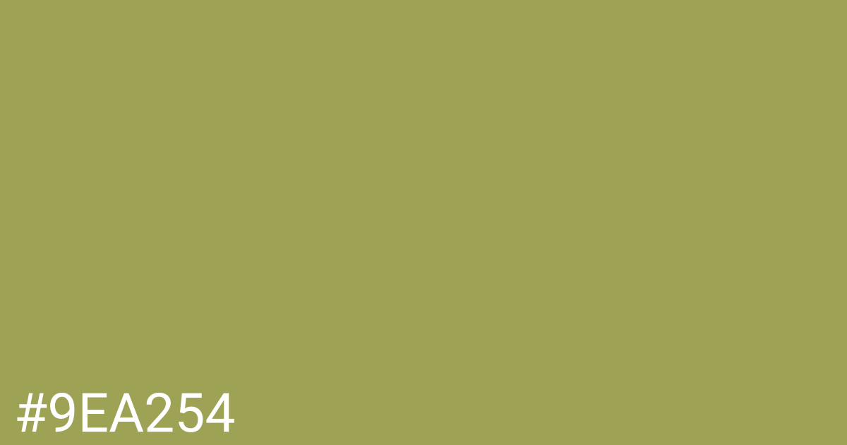 Hex color #9ea254 graphic