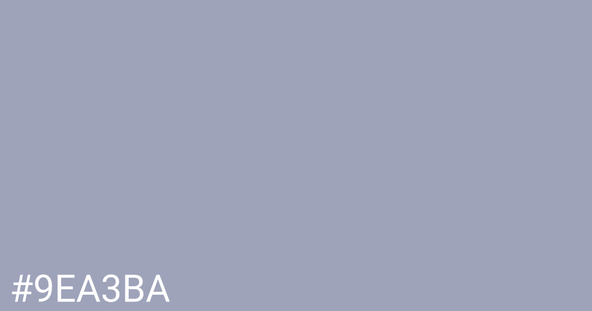 Hex color #9ea3ba graphic