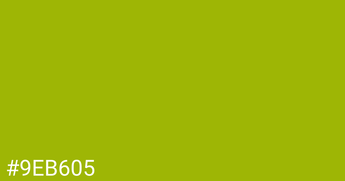Hex color #9eb605 graphic