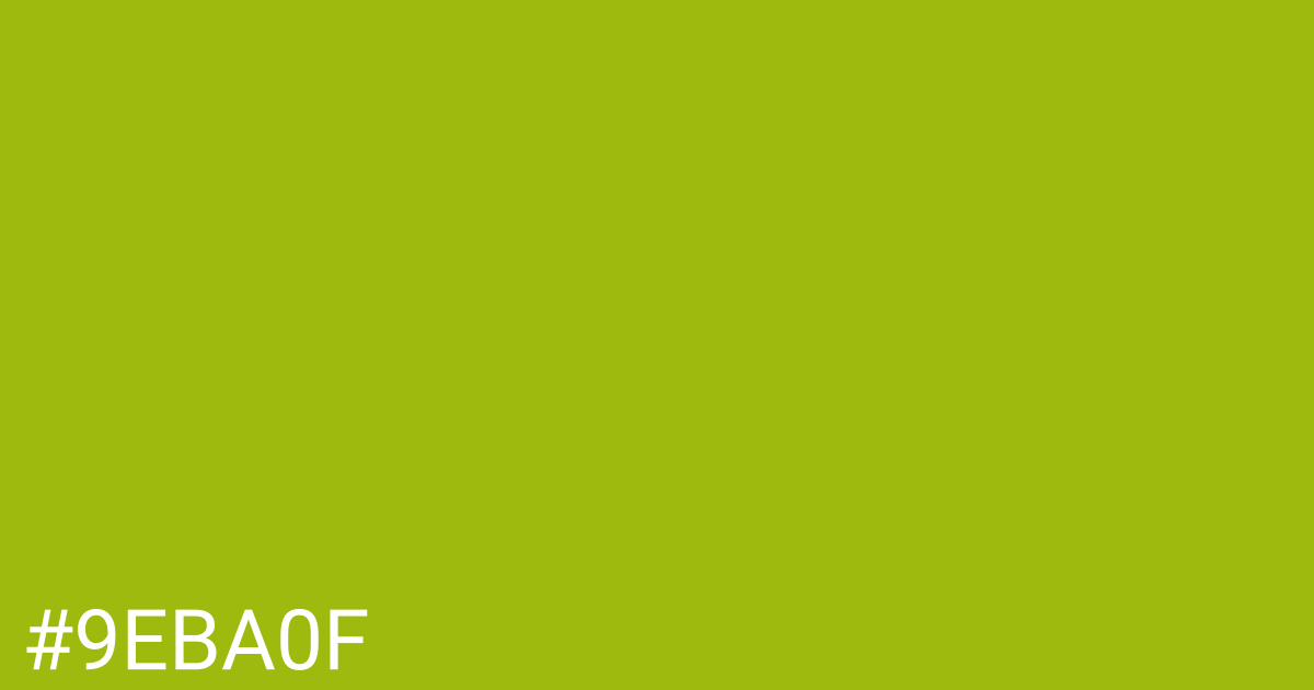 Hex color #9eba0f graphic