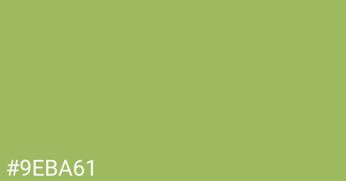 Hex color #9eba61 graphic