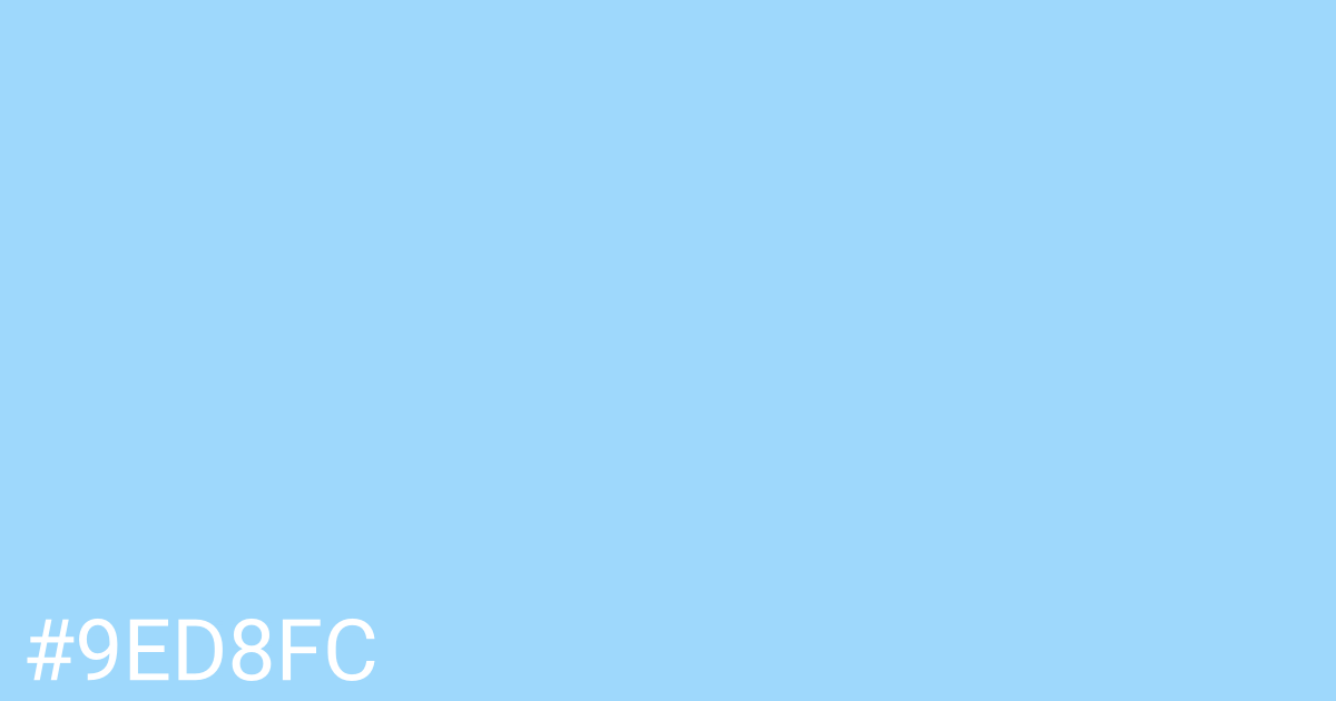 Hex color #9ed8fc graphic
