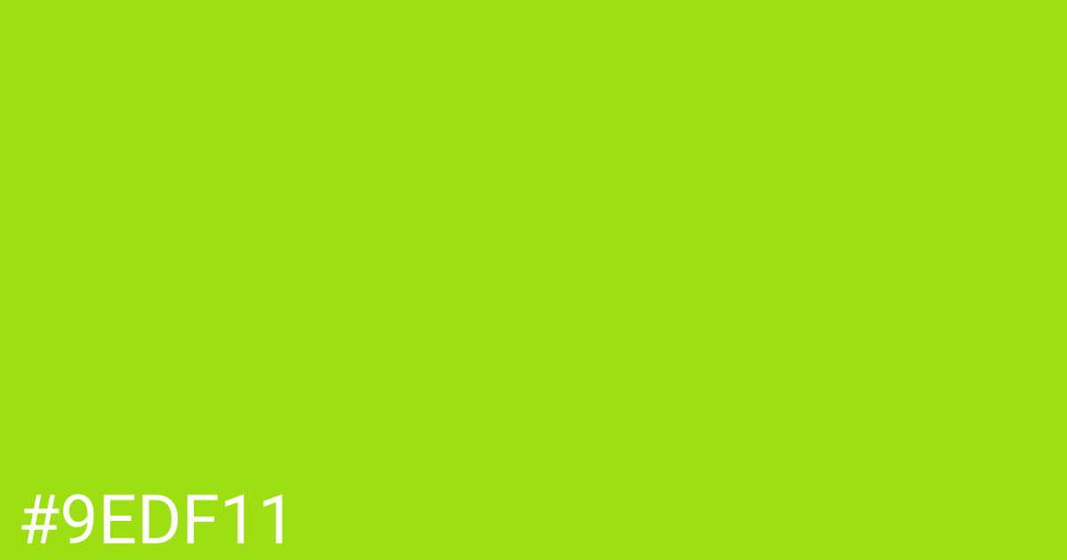 Hex color #9edf11 graphic