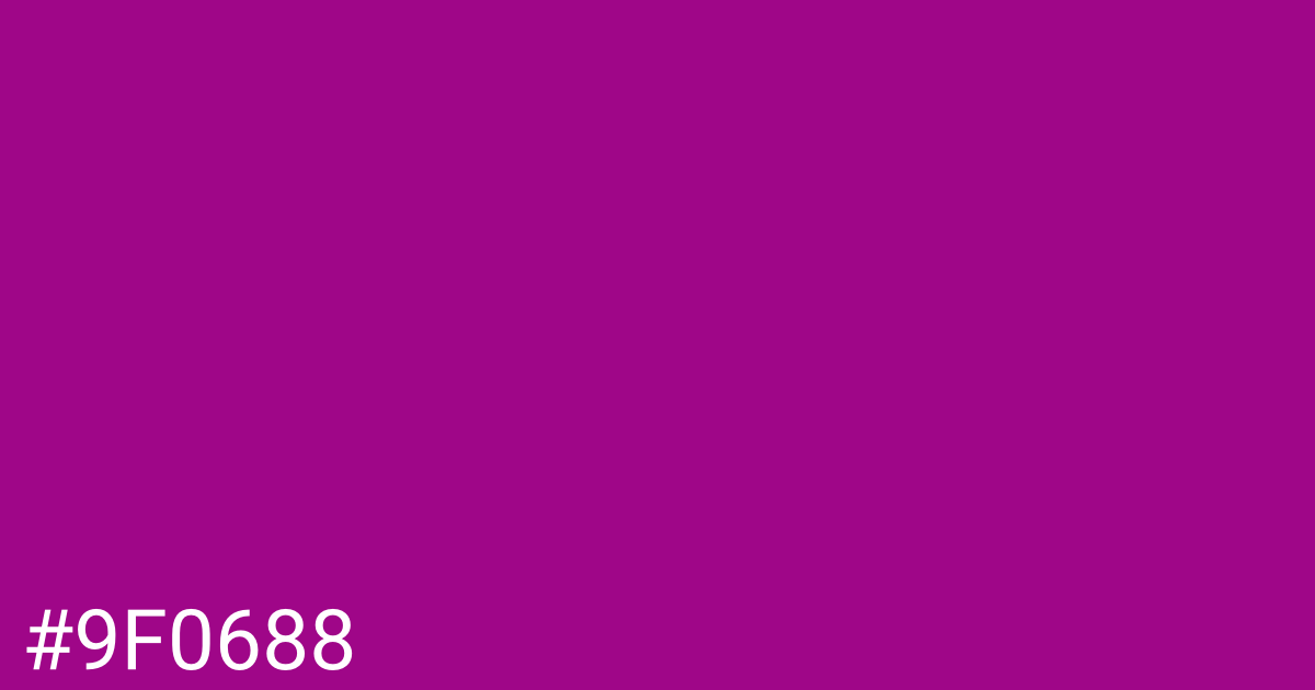 Hex color #9f0688 graphic