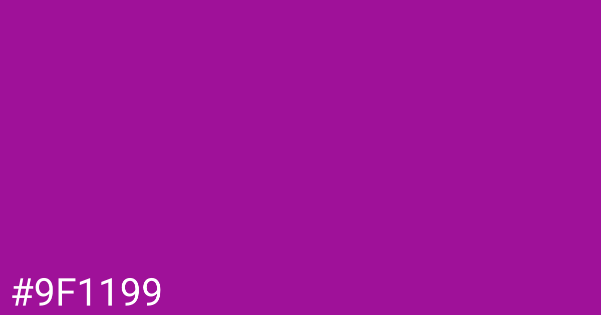 Hex color #9f1199 graphic