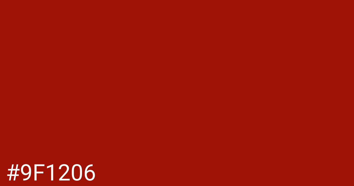 Hex color #9f1206 graphic