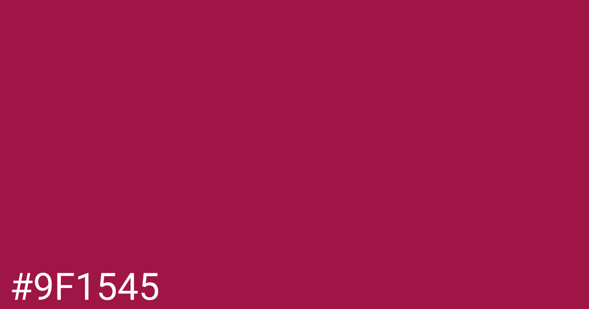 Hex color #9f1545 graphic