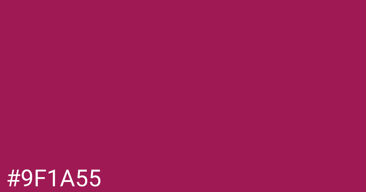 Hex color #9f1a55 graphic