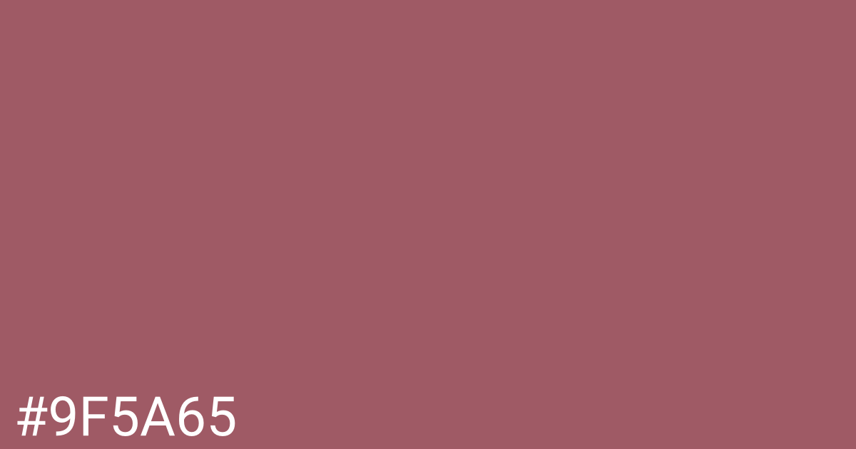 Hex color #9f5a65 graphic