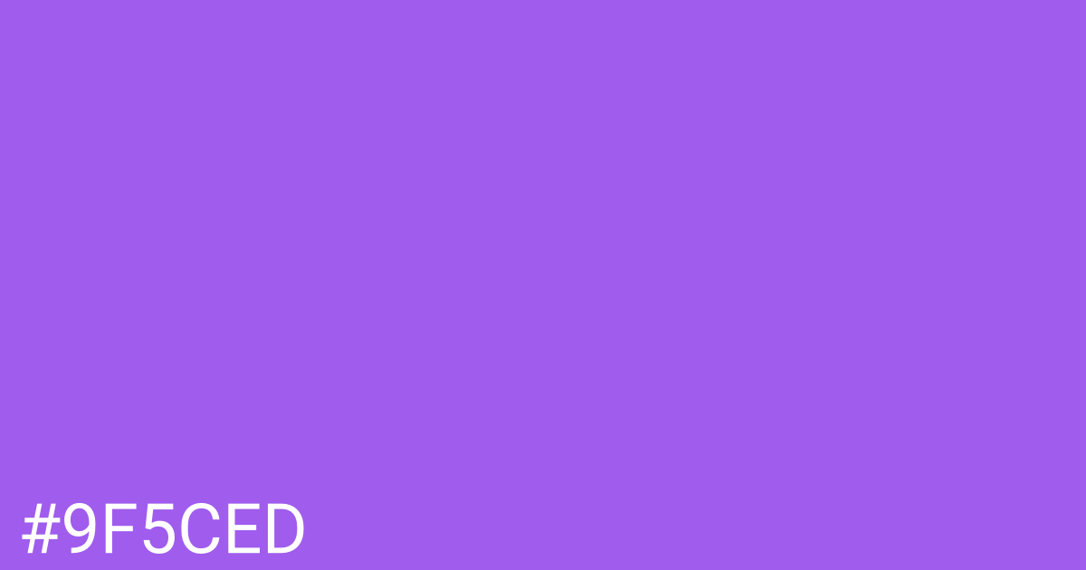 Hex color #9f5ced graphic
