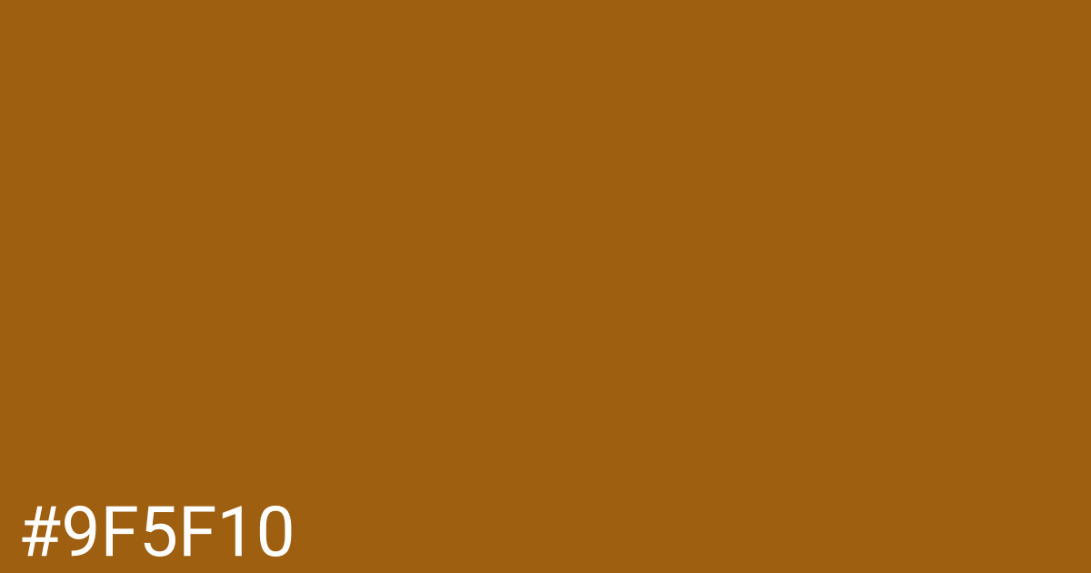 Hex color #9f5f10 graphic
