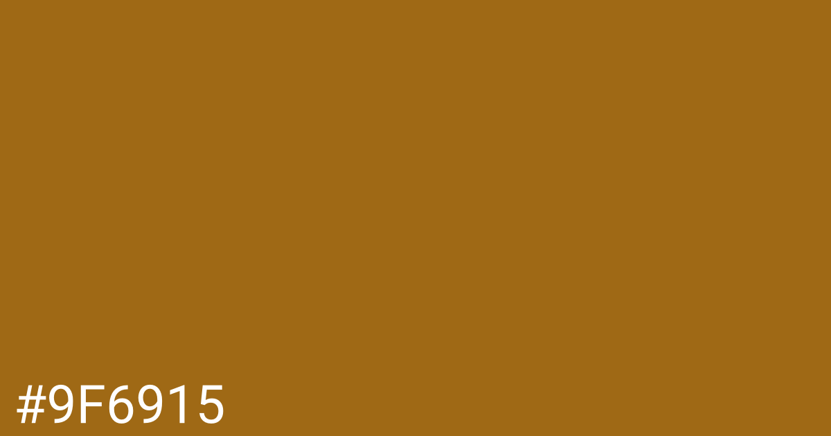 Hex color #9f6915 graphic
