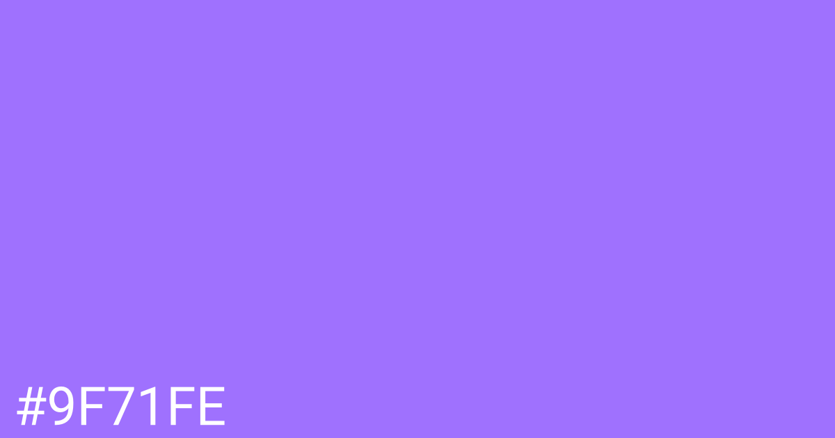 Hex color #9f71fe graphic