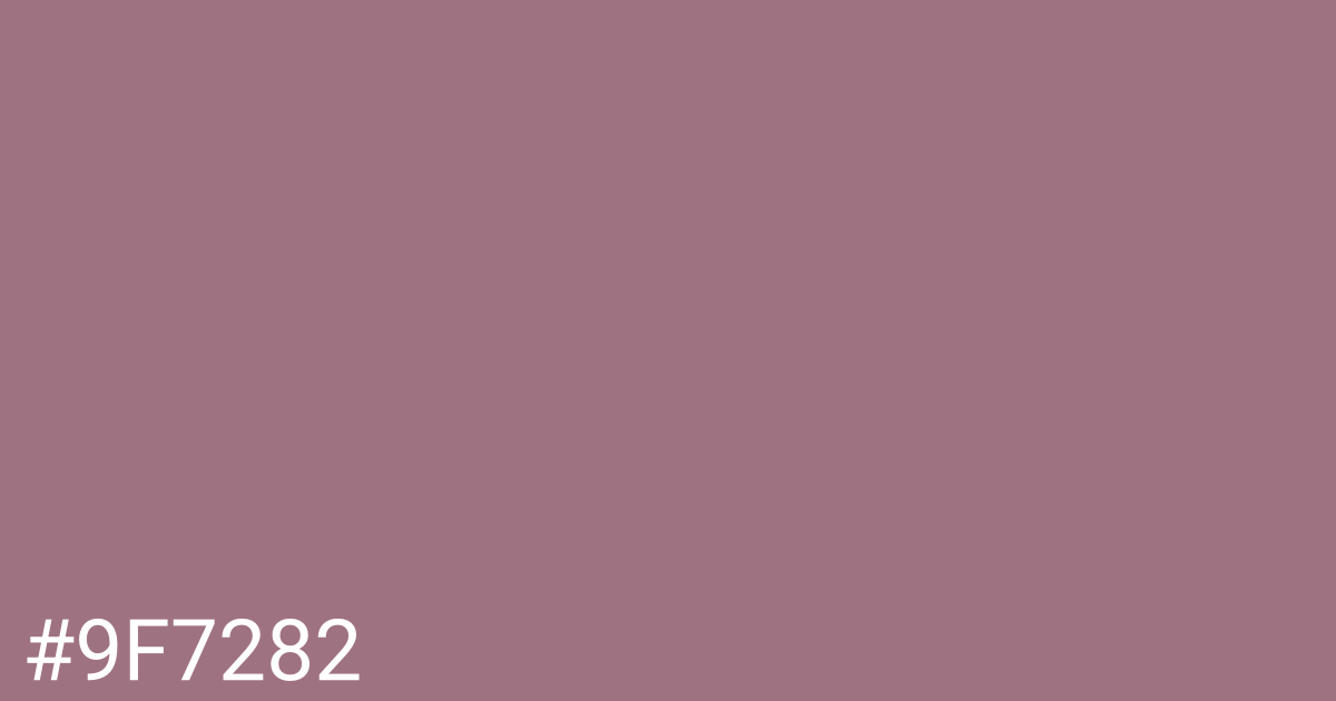 Hex color #9f7282 graphic