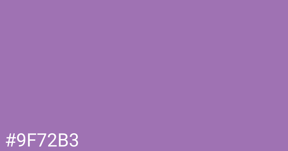 Hex color #9f72b3 graphic