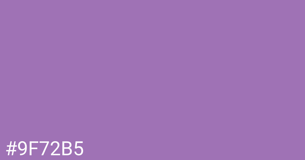 Hex color #9f72b5 graphic