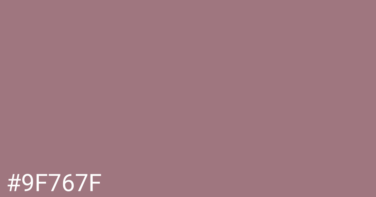 Hex color #9f767f graphic