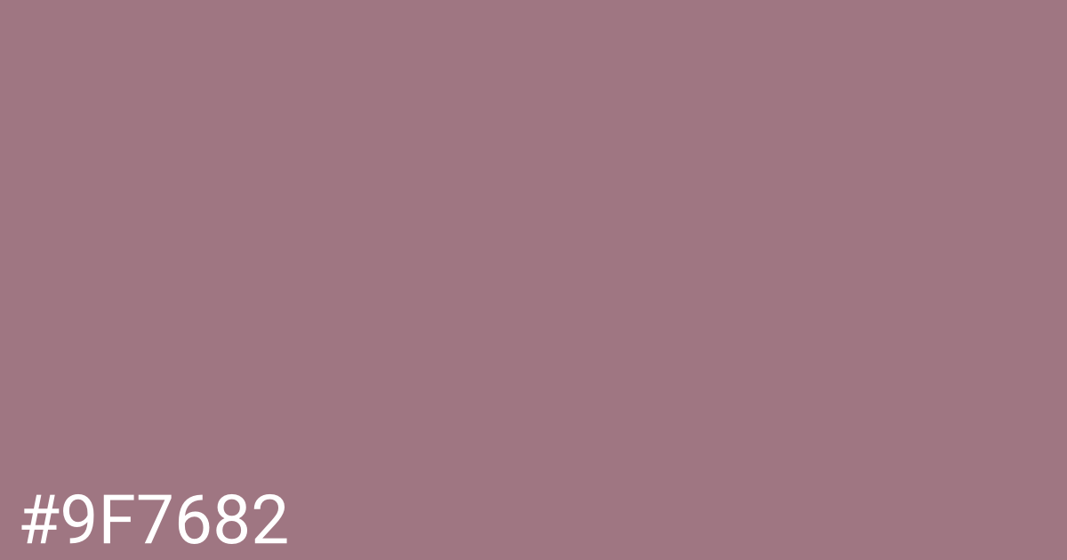 Hex color #9f7682 graphic