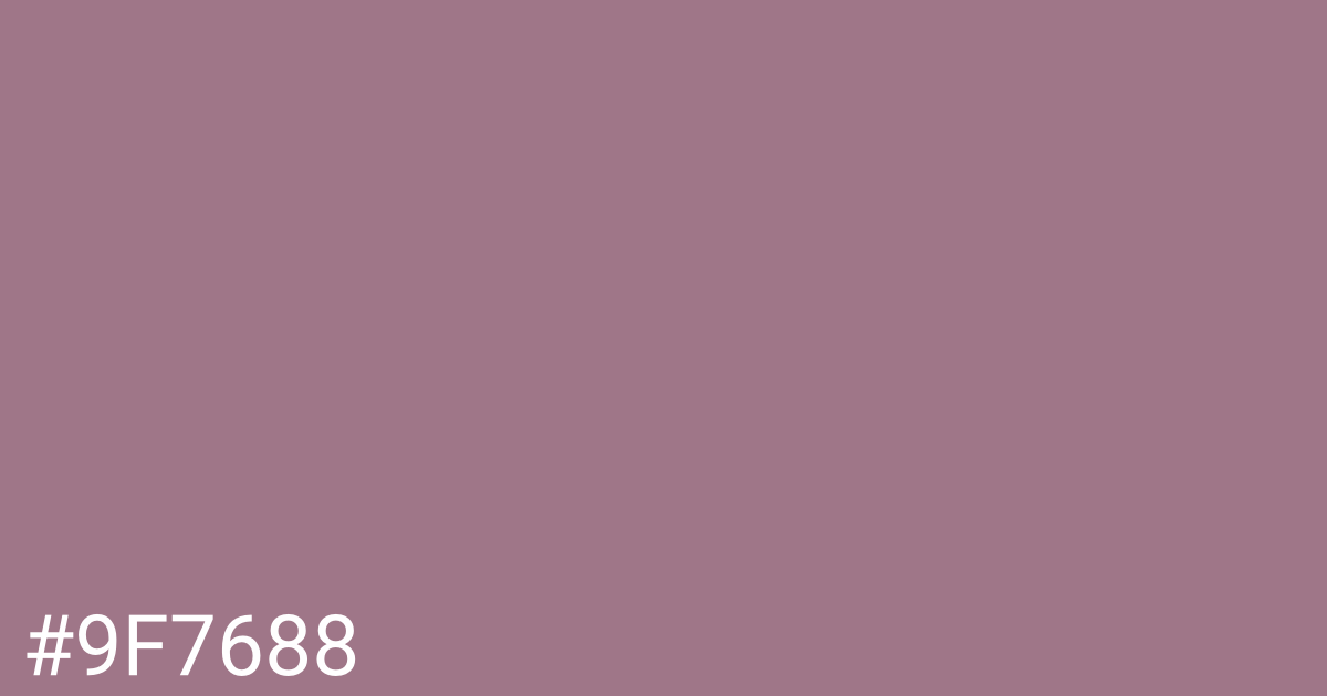 Hex color #9f7688 graphic