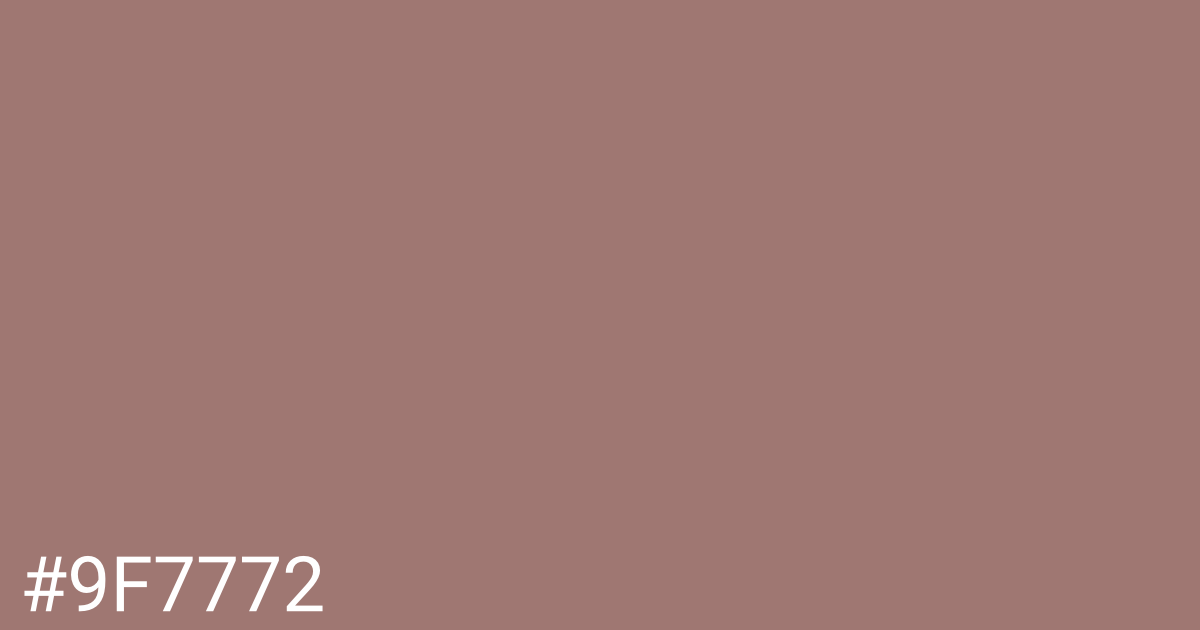 Hex color #9f7772 graphic