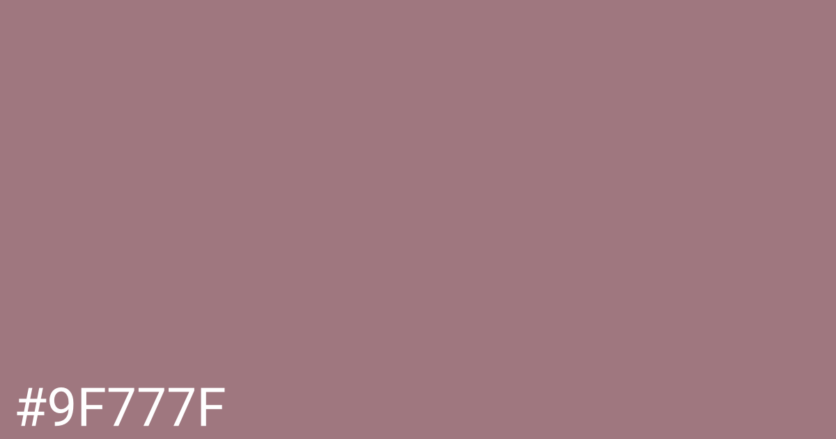 Hex color #9f777f graphic