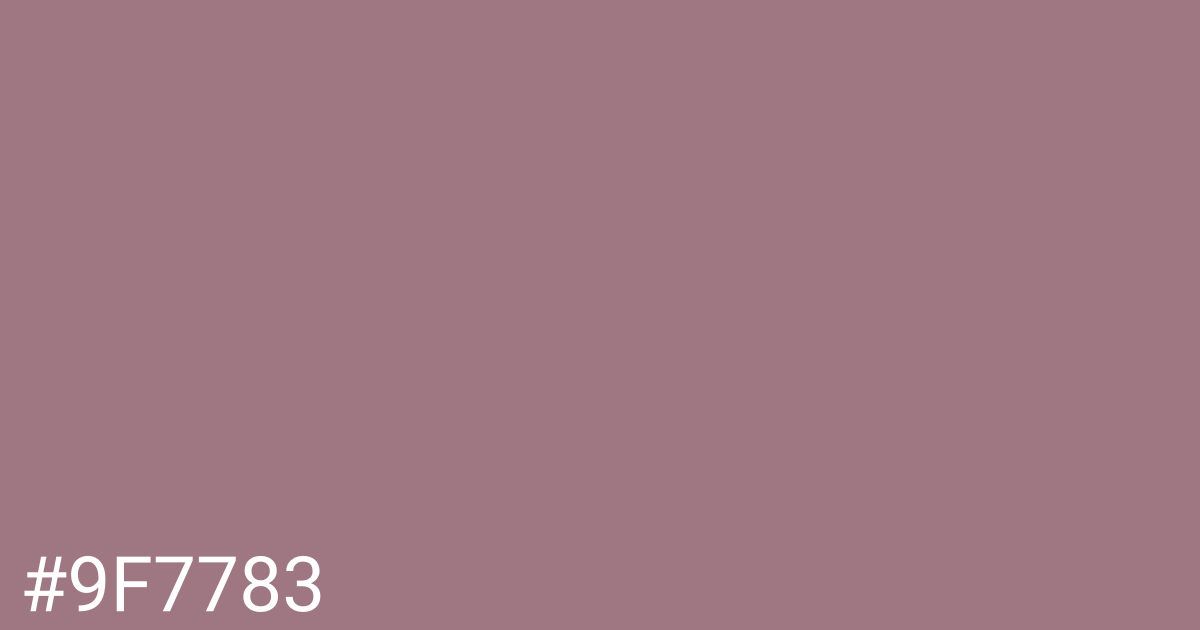 Hex color #9f7783 graphic