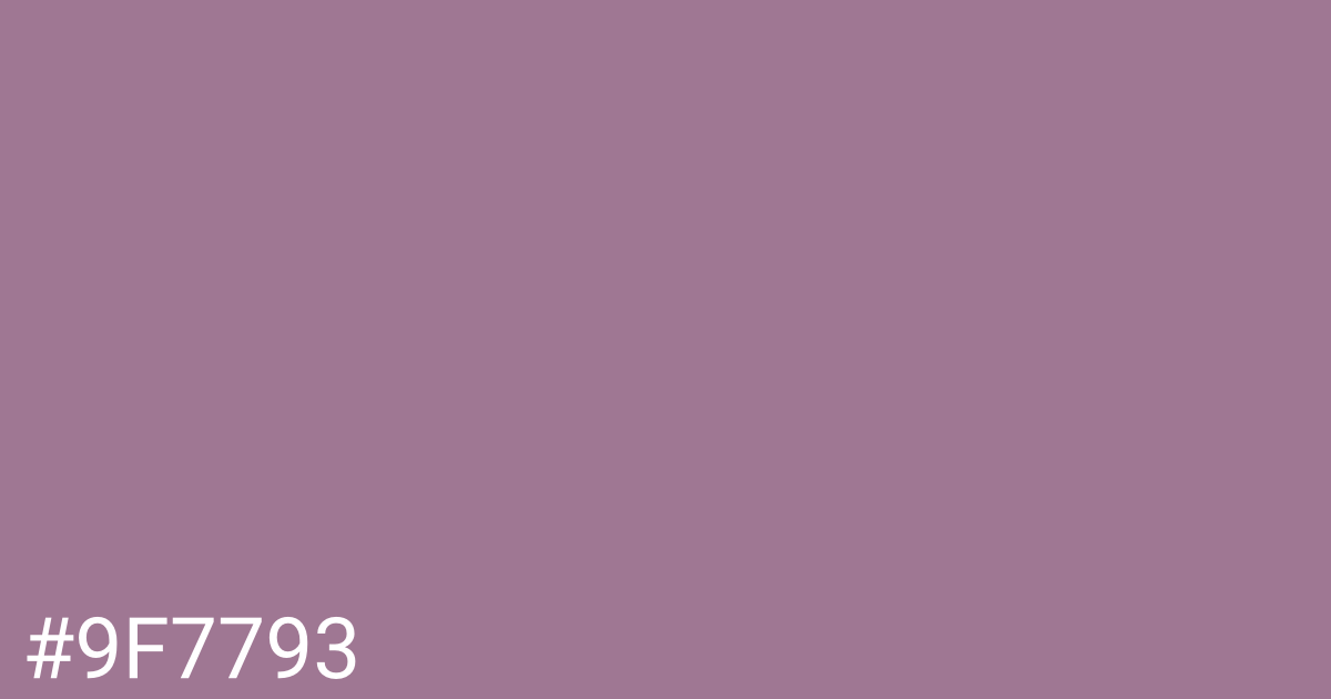 Hex color #9f7793 graphic