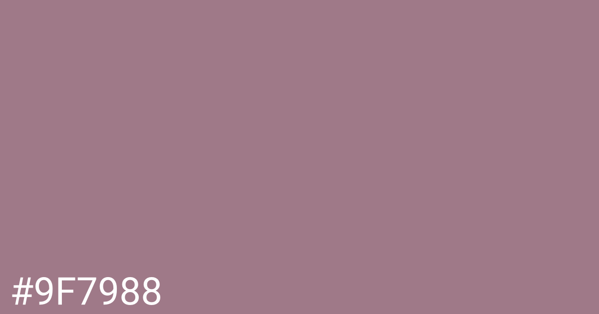 Hex color #9f7988 graphic