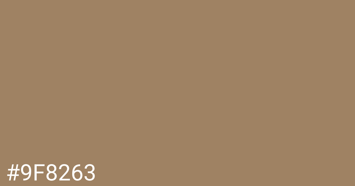 Hex color #9f8263 graphic