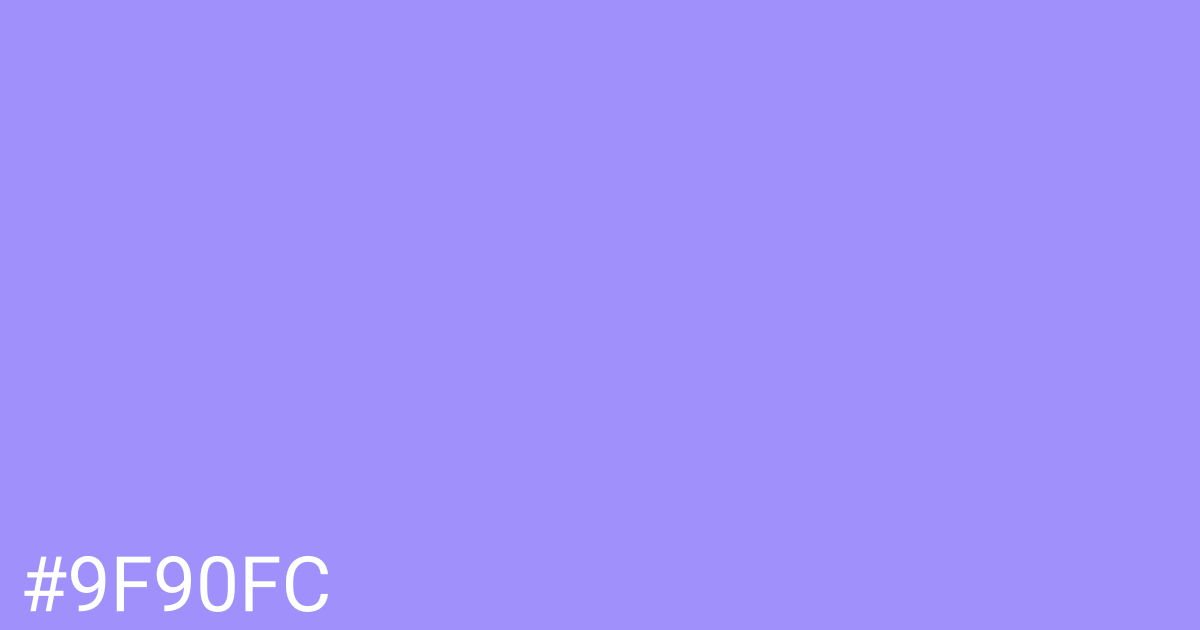 Hex color #9f90fc graphic