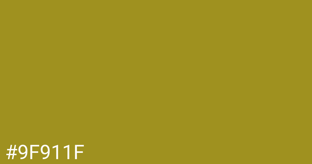 Hex color #9f911f graphic