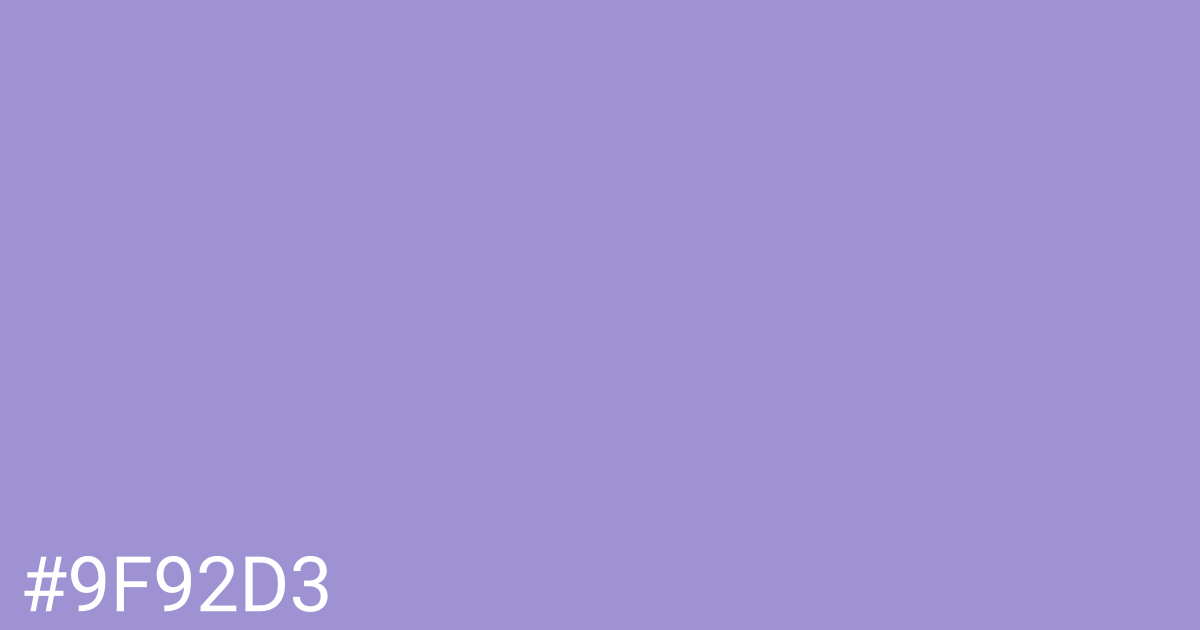 Hex color #9f92d3 graphic