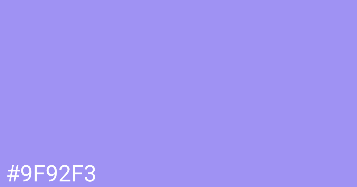 Hex color #9f92f3 graphic