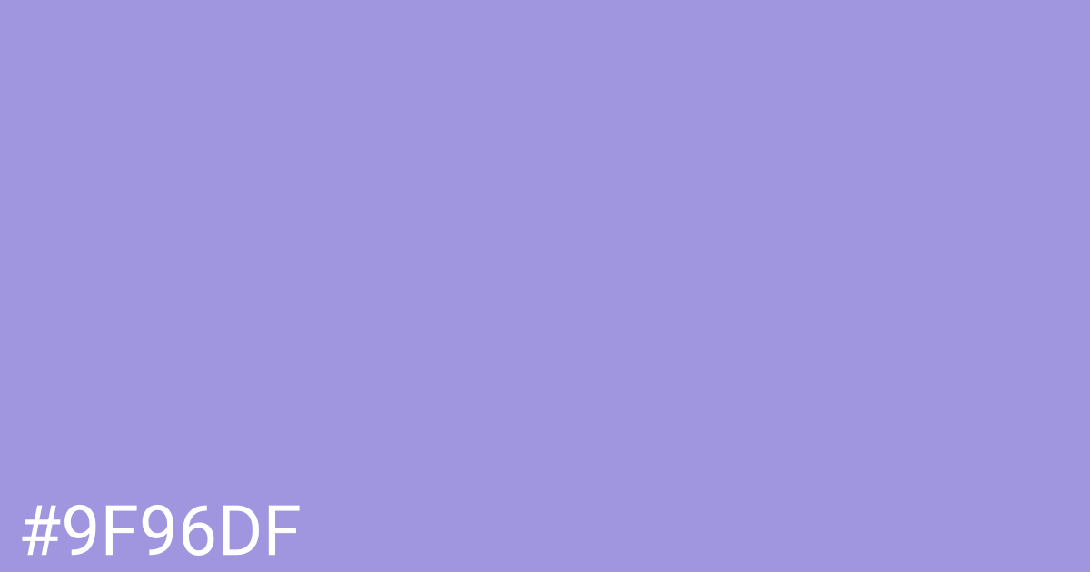 Hex color #9f96df graphic