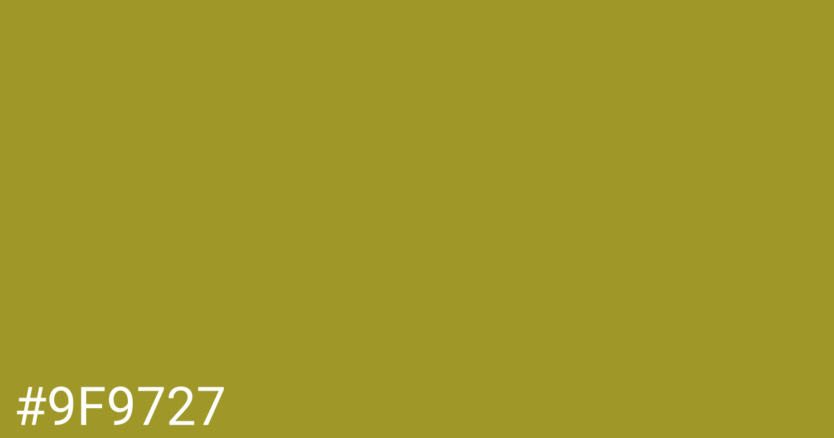 Hex color #9f9727 graphic