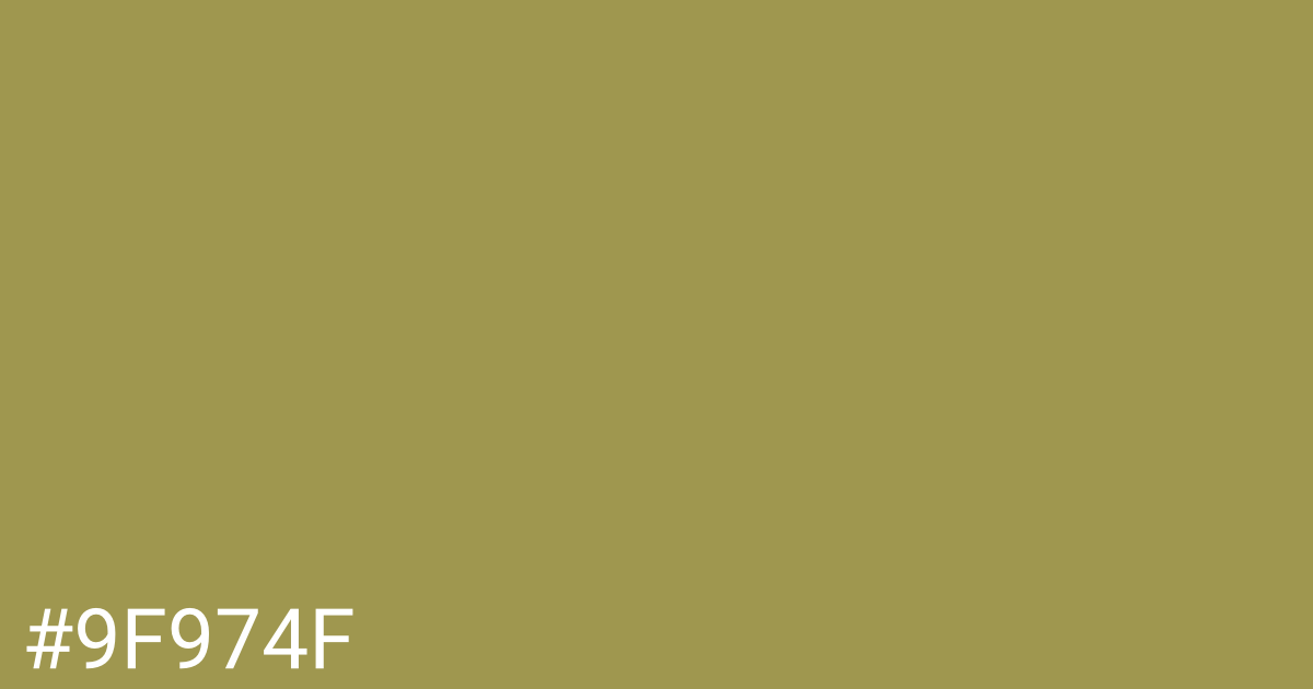 Hex color #9f974f graphic