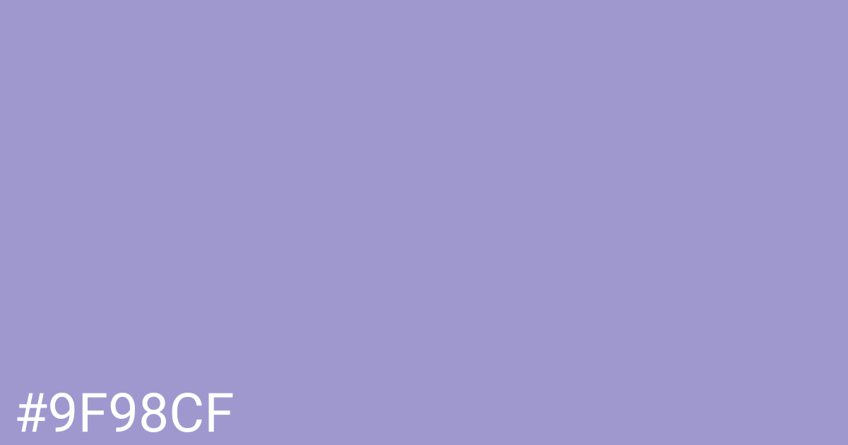 Hex color #9f98cf graphic