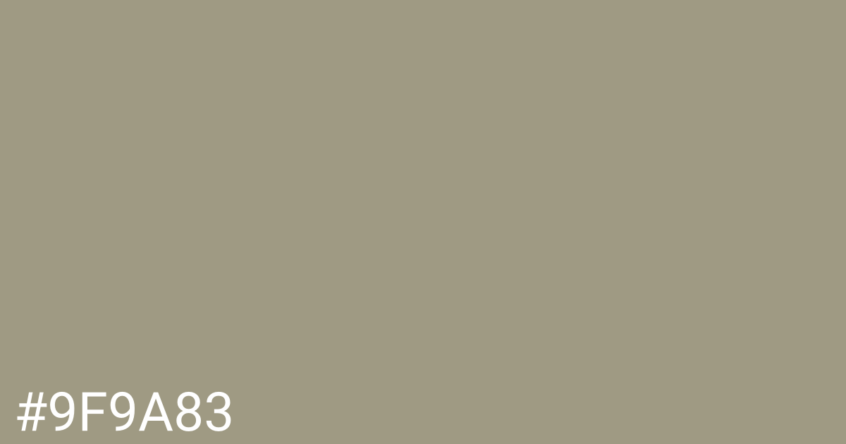 Hex color #9f9a83 graphic