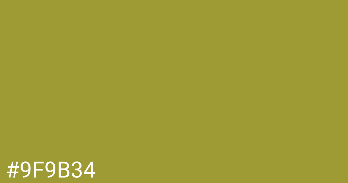 Hex color #9f9b34 graphic