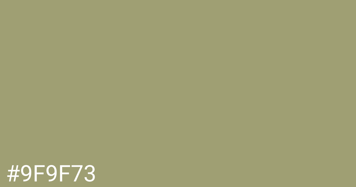 Hex color #9f9f73 graphic