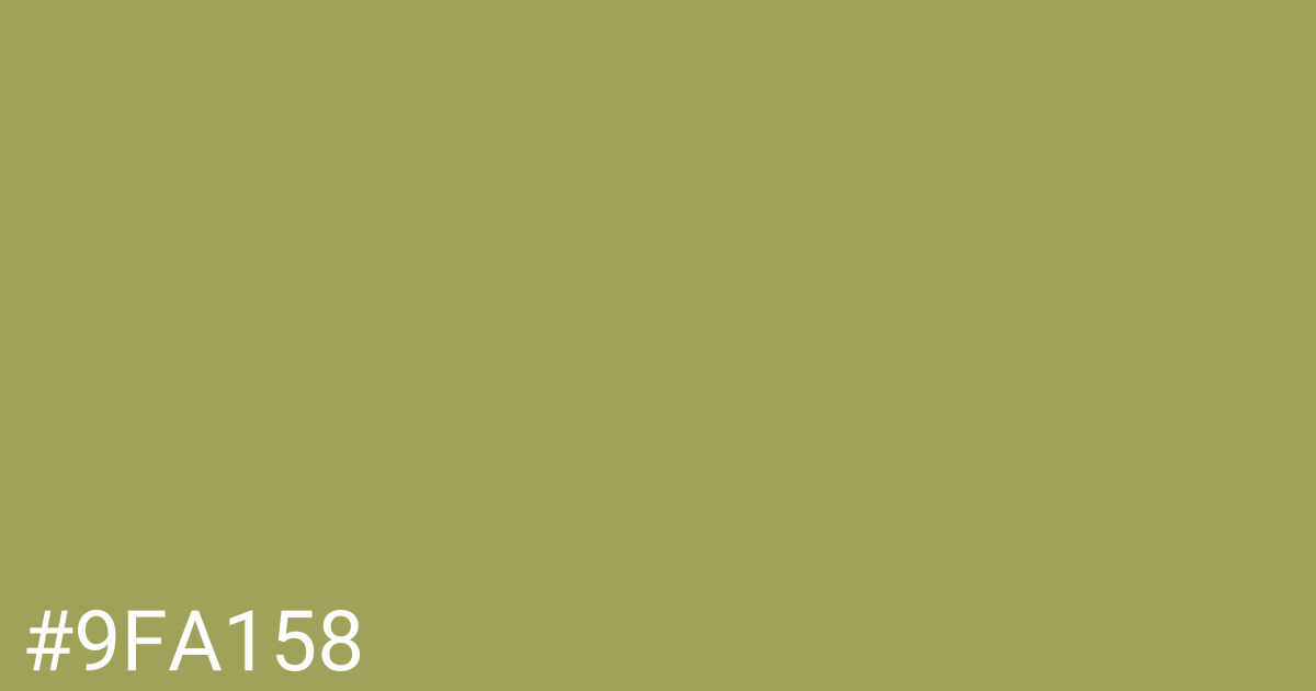 Hex color #9fa158 graphic