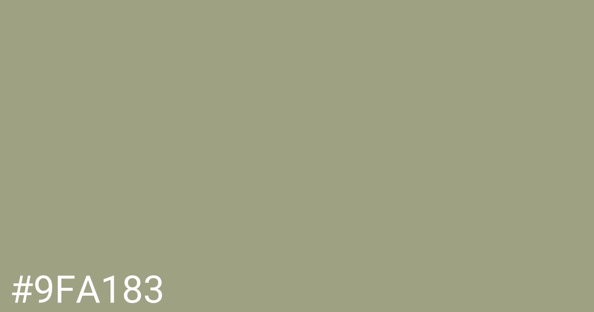 Hex color #9fa183 graphic